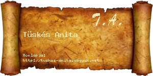 Tüskés Anita névjegykártya