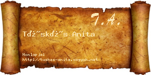 Tüskés Anita névjegykártya